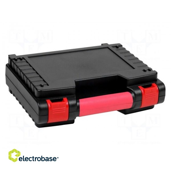 Container: transportation case | 273x222x84mm | black/red | ABS