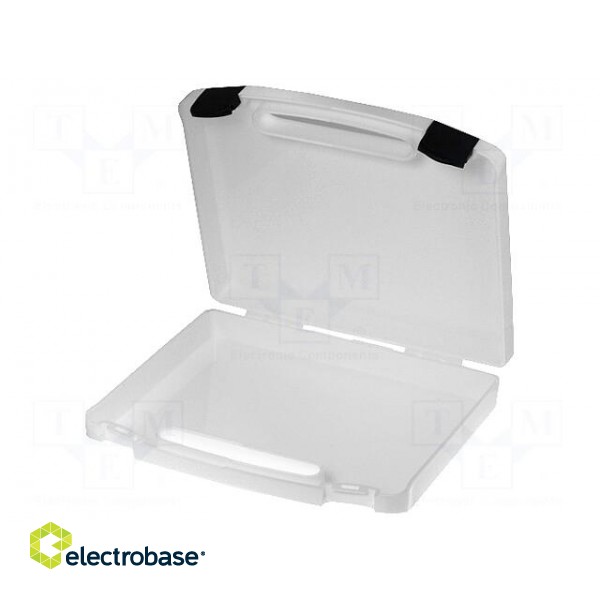 Container: transportation case | 240x170x42mm | white | plastic