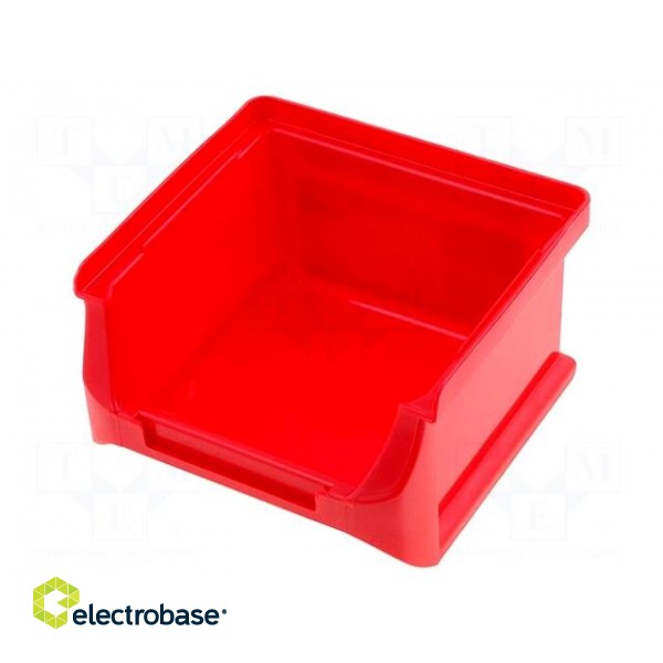 Container: workshop | red | plastic | H: 60mm | W: 102mm | D: 100mm