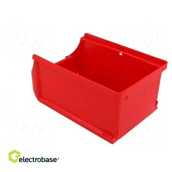 Container: workshop | red | plastic | H: 75mm | W: 102mm | D: 160mm paveikslėlis 4