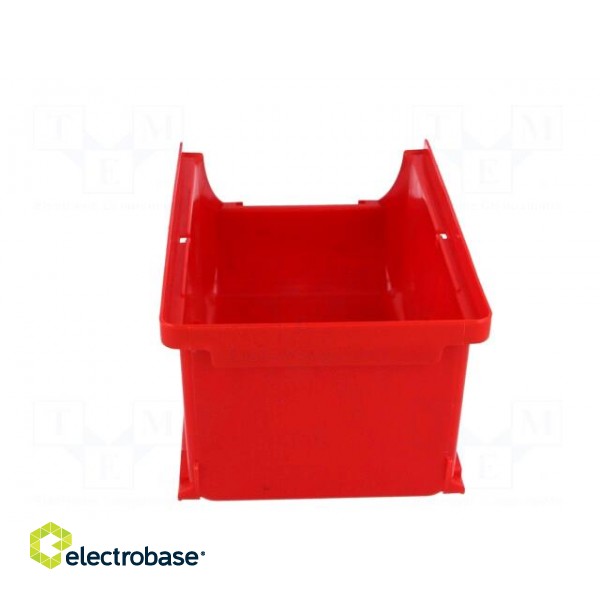 Container: workshop | red | plastic | H: 75mm | W: 102mm | D: 160mm фото 5