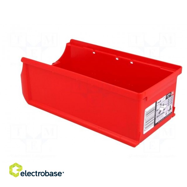 Container: workshop | red | plastic | H: 75mm | W: 102mm | D: 215mm image 4