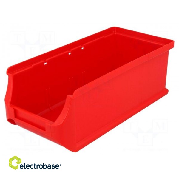 Container: workshop | red | plastic | H: 75mm | W: 102mm | D: 215mm фото 1