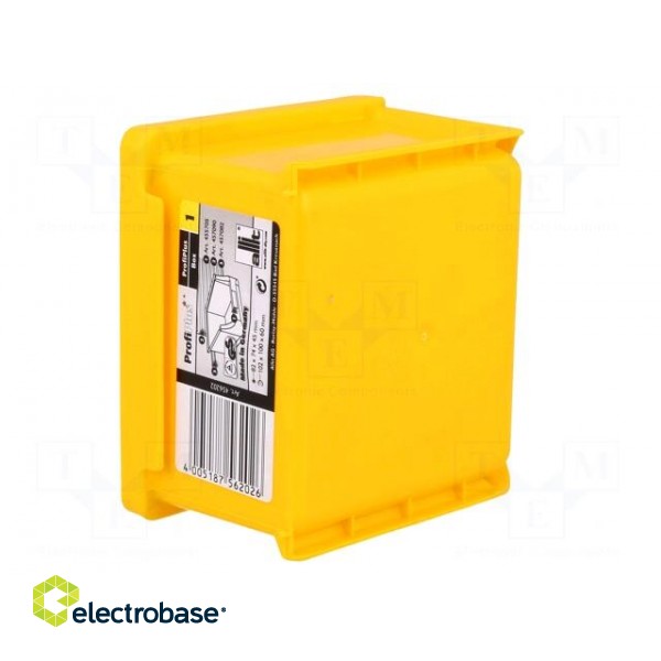 Container: workshop | yellow | plastic | H: 60mm | W: 102mm | D: 100mm фото 4
