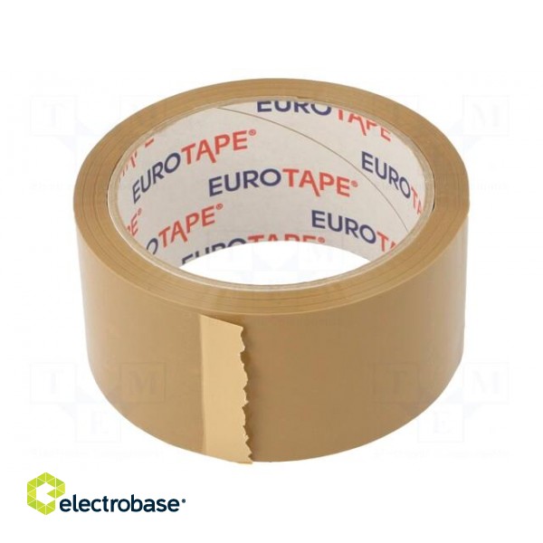 Packing tapes | L: 60m | Width: 48mm | Colour: brown | synthetic rubber