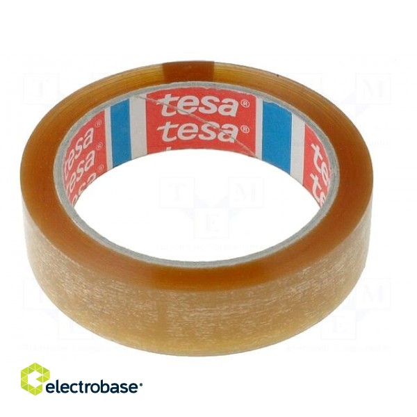 Packing tapes | L: 66m | Width: 25mm | Thick: 47.5um | synthetic rubber
