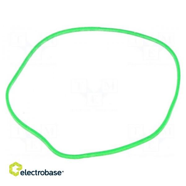 Rubber bands | Width: 1.5mm | Thick: 1.5mm | rubber | green | Ø: 80mm | 1kg image 2