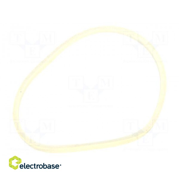 Rubber bands | Width: 1.5mm | Thick: 1.5mm | rubber | Colour: white image 2