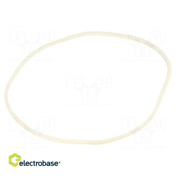 Rubber bands | Width: 1.5mm | Thick: 1.5mm | rubber | Colour: white image 2