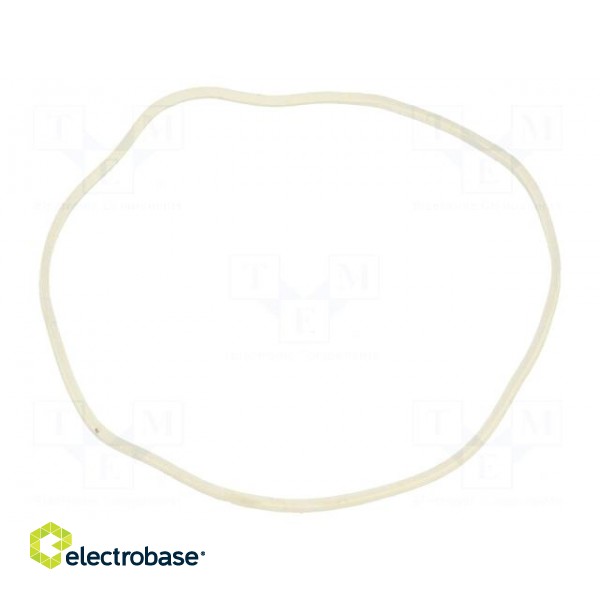 Rubber bands | Width: 1.5mm | Thick: 1.5mm | rubber | Colour: white image 2