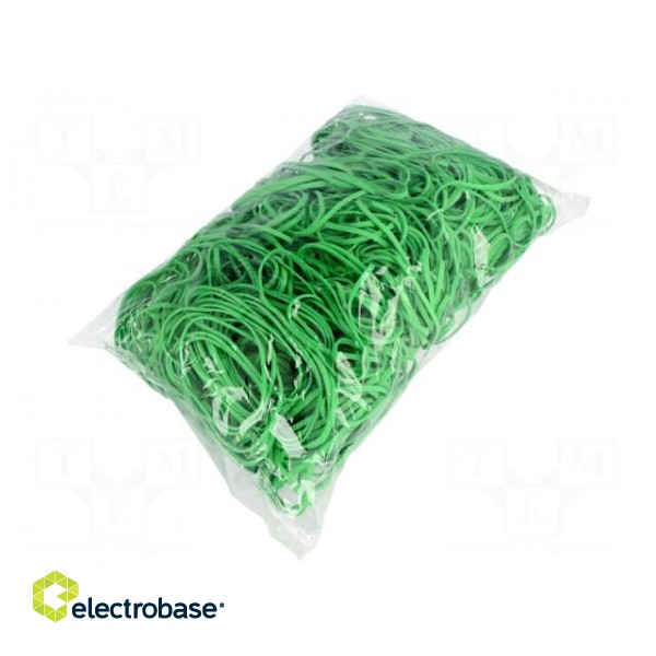 Rubber bands | Width: 3mm | Thick: 1.5mm | rubber | Colour: green image 1