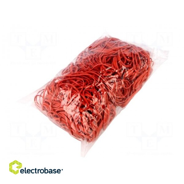 Rubber bands | Width: 3mm | Thick: 1.5mm | rubber | red | Ø: 60mm | 1kg