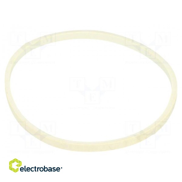 Rubber bands | Width: 3mm | Thick: 1.5mm | rubber | Colour: white фото 2