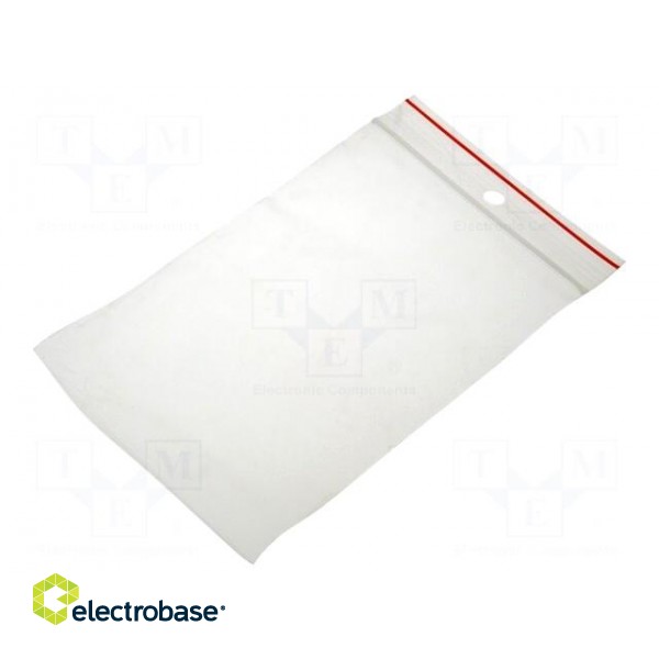 Self-seal bag | L: 120mm | Width: 80mm | Thick: 45um | polyetylene