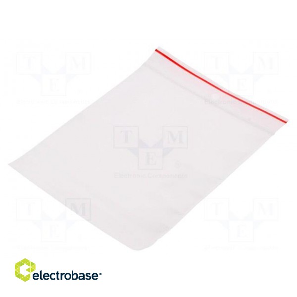 Self-seal bag | L: 130mm | Width: 110mm | Thick: 40um | polyetylene