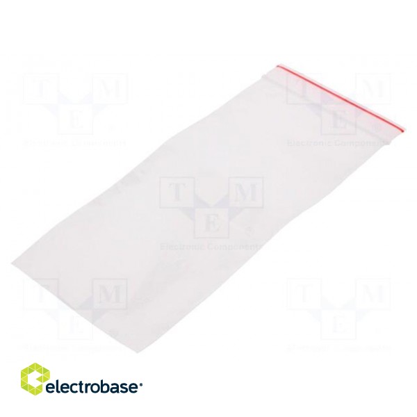 Self-seal bag | L: 180mm | Width: 80mm | Thick: 40um | polyetylene