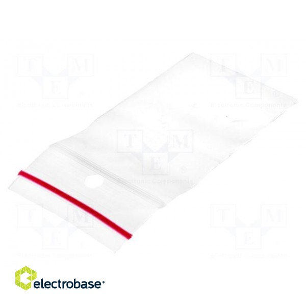 Self-seal bag | L: 60mm | Width: 40mm | Thick: 45um | polyetylene