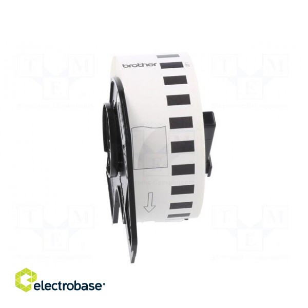 Foil tape | 29mm | 15.24m | white | Character colour: black | glued image 5