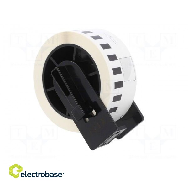 Foil tape | 29mm | 15.24m | white | Character colour: black | glued фото 8