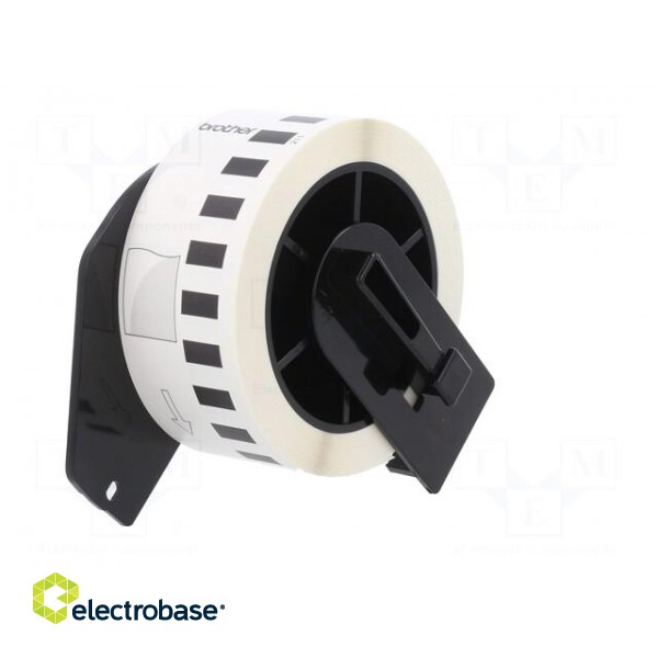 Foil tape | 29mm | 15.24m | white | Character colour: black | glued image 6