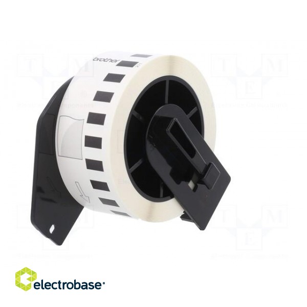 Foil tape | 29mm | 15.24m | white | Character colour: black | glued фото 6