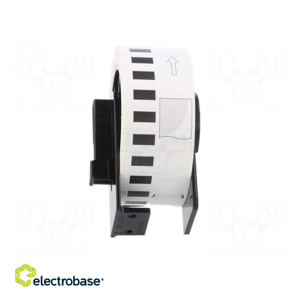 Foil tape | 29mm | 15.24m | white | Character colour: black | glued фото 9