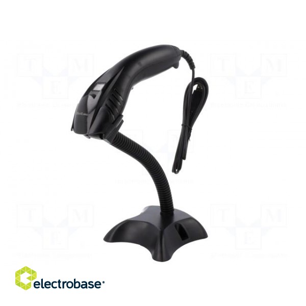 Barcode scanner | Interface: USB | with holder | 1D image 3