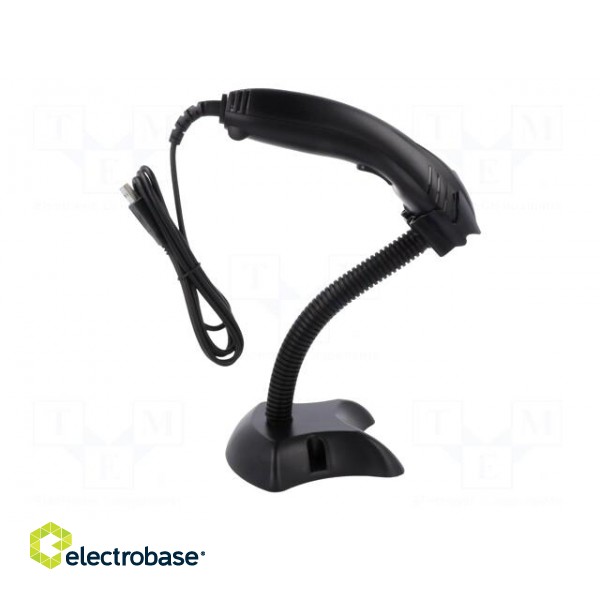 Barcode scanner | Interface: USB | with holder | 1D image 8