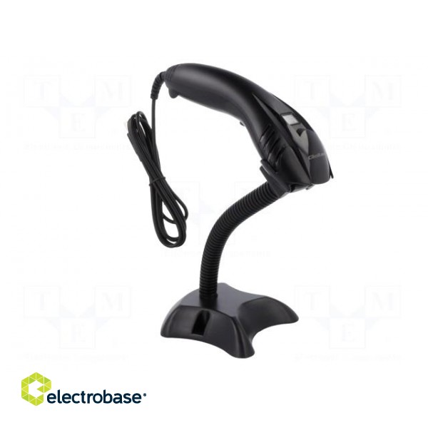 Barcode scanner | Interface: USB | with holder | 1D image 9