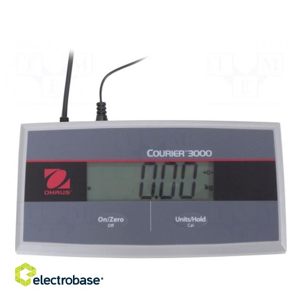 Scales | to parcels,electronic | Scale max.load: 75kg | 5÷40°C | 100h paveikslėlis 2
