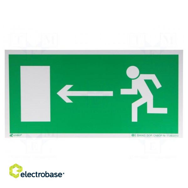 Safe condition sign | Mat: PS | W: 150mm | H: 300mm | PN-92/N-01256/02