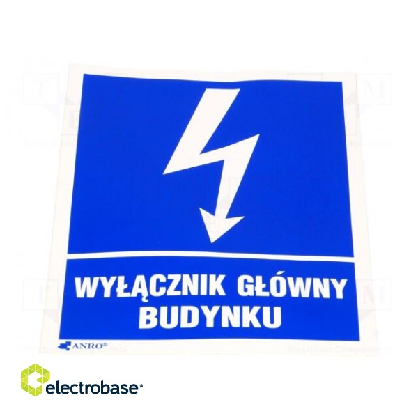 Safety sign | informative | Mat: self-adhesive folie | W: 105mm