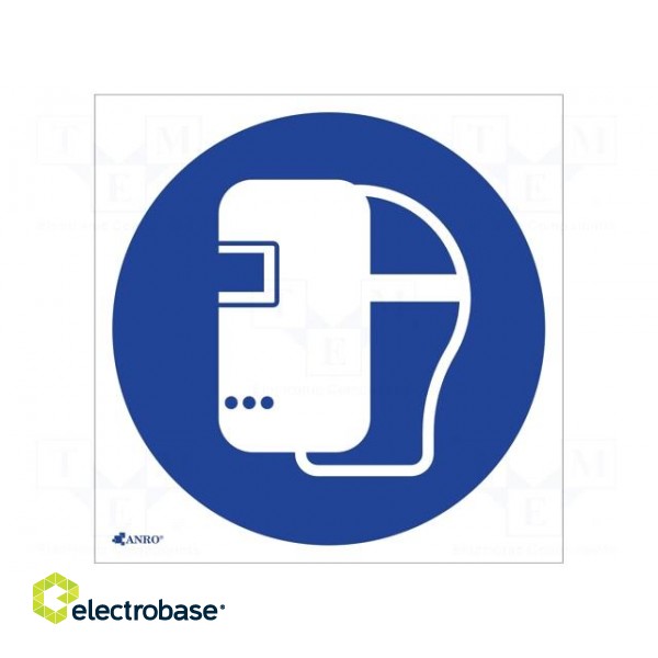 Safety sign | regulatory | Mat: PVC | W: 200mm | H: 200mm