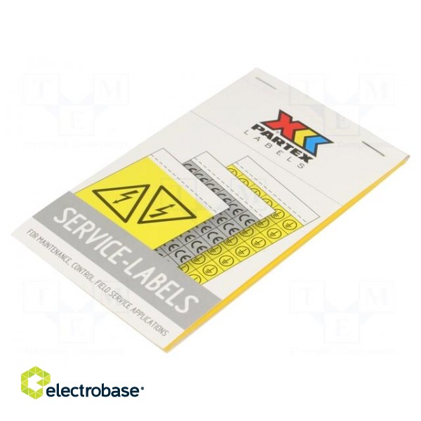 Safety sign | self-adhesive folie | W: 26.3mm | H: 120mm | yellow image 1