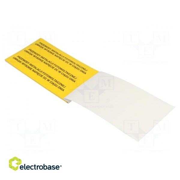 Safety sign | self-adhesive folie | W: 26.3mm | H: 120mm | yellow image 2