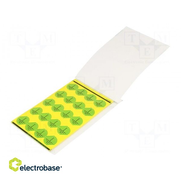 Safety sign | self-adhesive folie,vinyl | yellow-green | 16mm фото 2