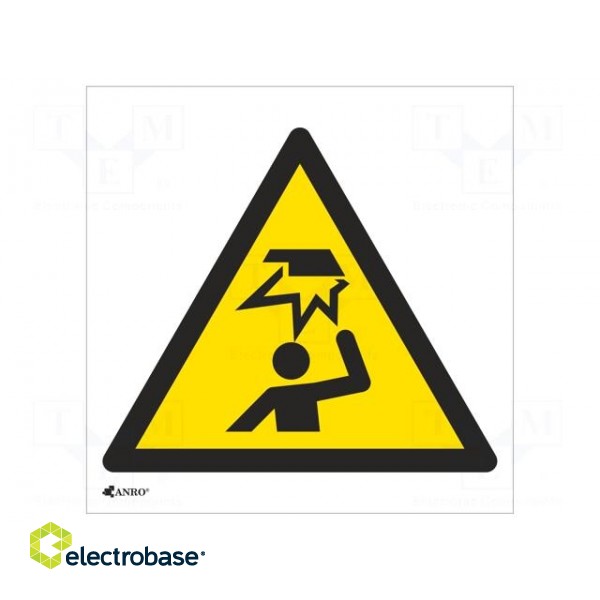 Safety sign | warning | self-adhesive folie | W: 200mm | H: 200mm