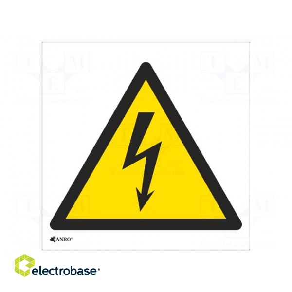 Safety sign | warning | Mat: PVC | W: 200mm | H: 200mm