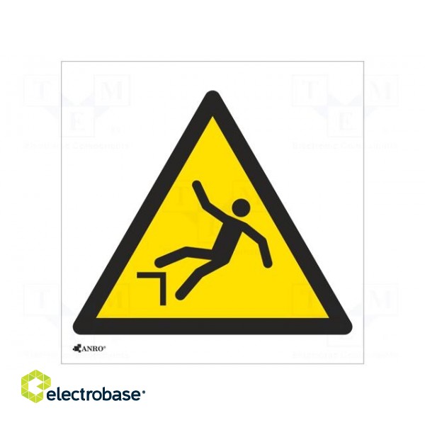 Safety sign | warning | PVC | W: 200mm | H: 200mm