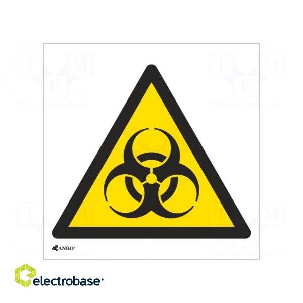Safety sign | warning | Mat: self-adhesive folie | W: 200mm | H: 200mm