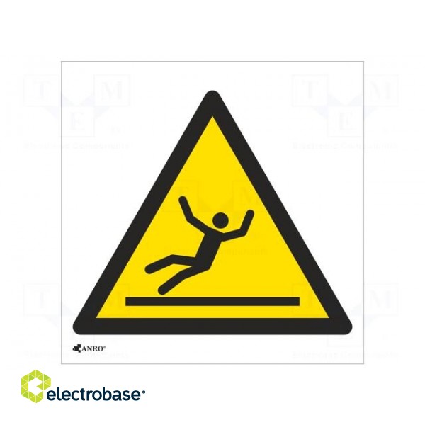 Safety sign | warning | PVC | W: 200mm | H: 200mm