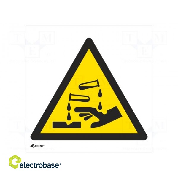 Safety sign | warning | self-adhesive folie | W: 200mm | H: 200mm