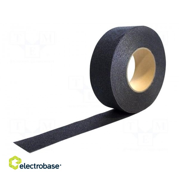 Tape: marking | black | L: 18.3m | W: 152mm | antislip,self-adhesive