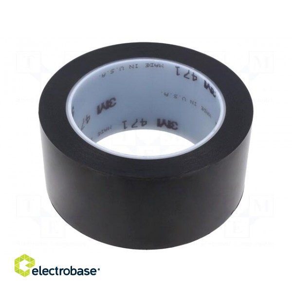 Tape: marking | black | L: 33m | W: 50mm | Thk: 0.13mm | 2.5N/cm | 130%