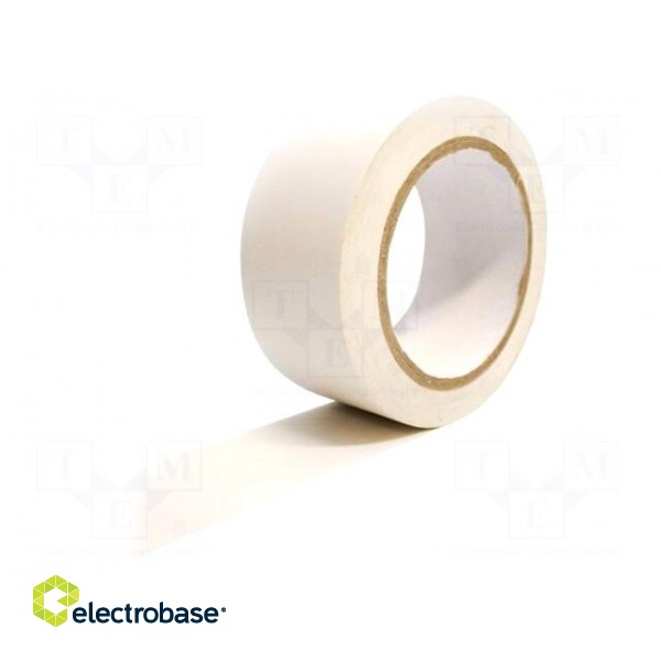 Tape: marking | white | L: 33m | W: 50mm | self-adhesive | Thk: 0.15mm