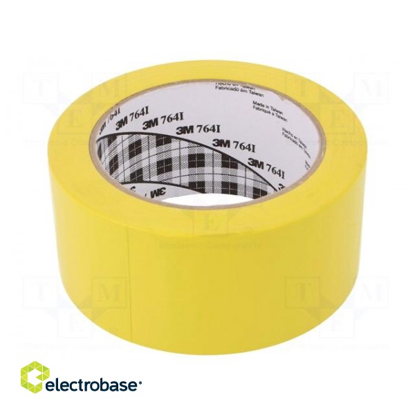 Tape: marking | yellow | L: 33m | W: 50mm | V: self-adhesive