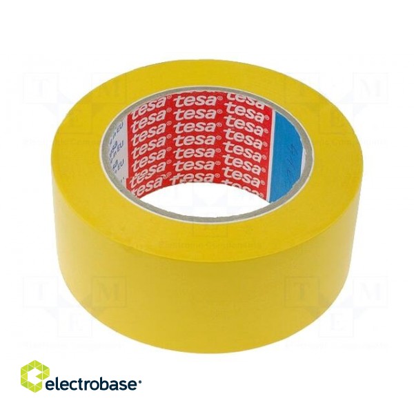 Tape: marking | yellow | L: 33m | W: 50mm | V: self-adhesive | Thk: 180um