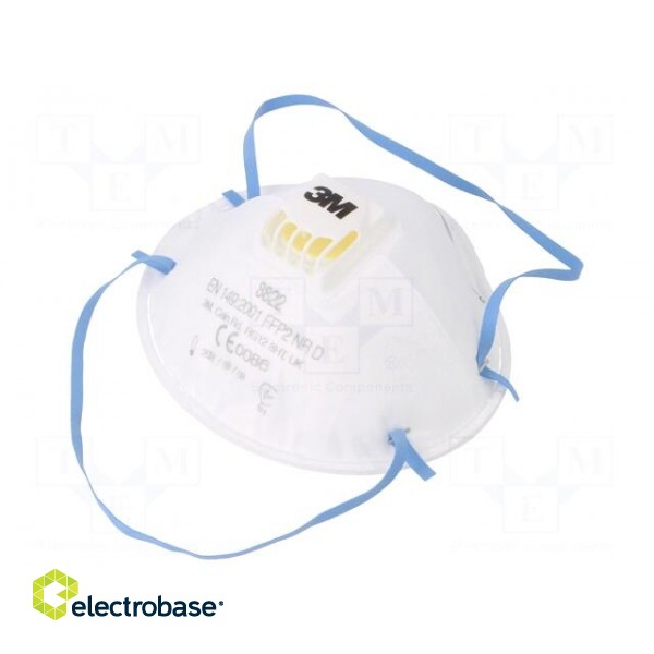 Dust respirator | Classic | disposable,with valve | FFP2 paveikslėlis 1