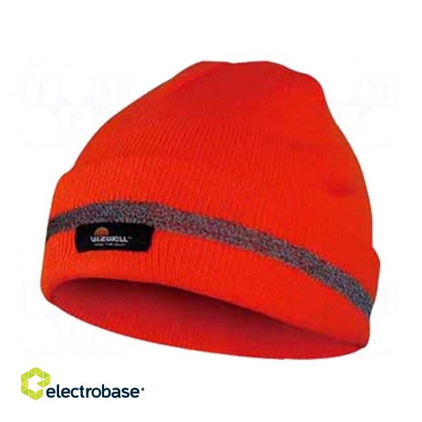 Beanie reflective hat | winter | orange | acrylic