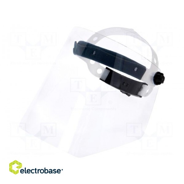 Face protection | 1mm | hinged visor,adjustable head strap